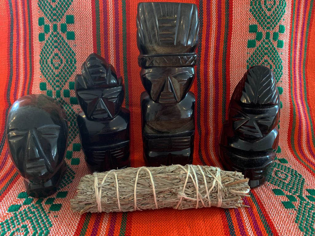 🧿Triple Power Smudge Kit! Copal, Palo Santo & White Sage for Protectio –  Mango Mantras LLC